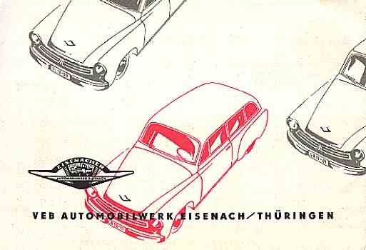 VEB Automobilwerk Eisenach/Th&uuml;ringen