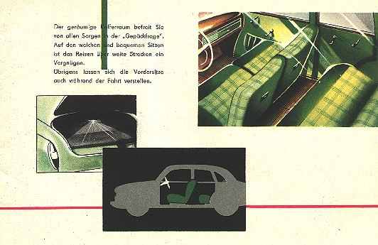 Der ger&auml;umige Innenraum