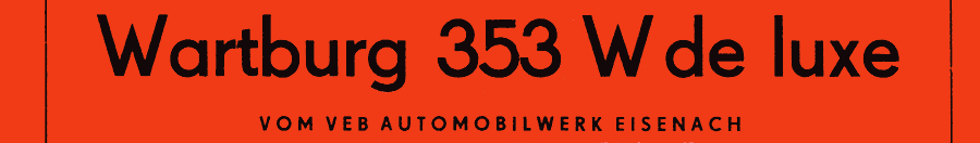 Wartburg 353 W de luxe